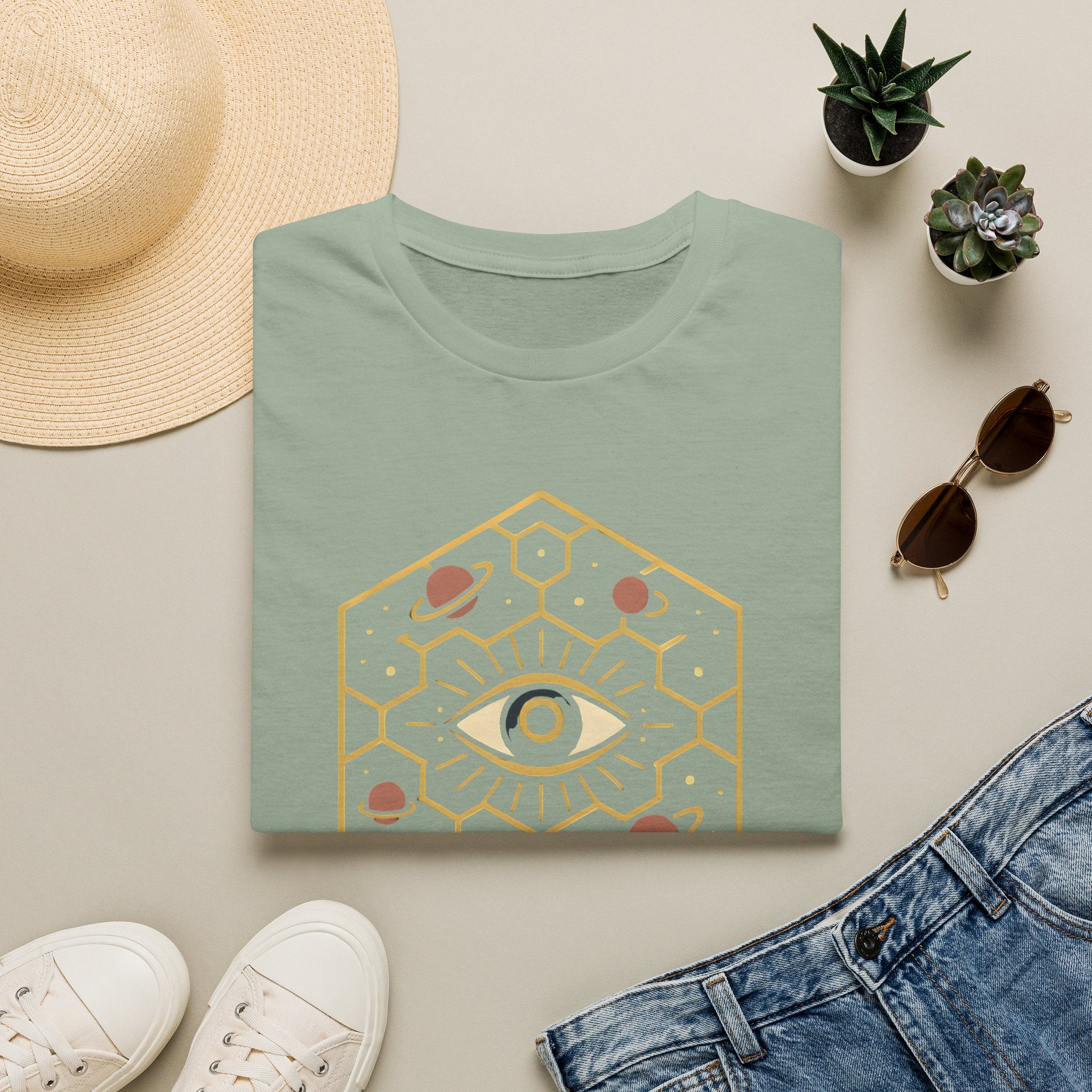 Cosmic Eye Hexagon T-Shirt