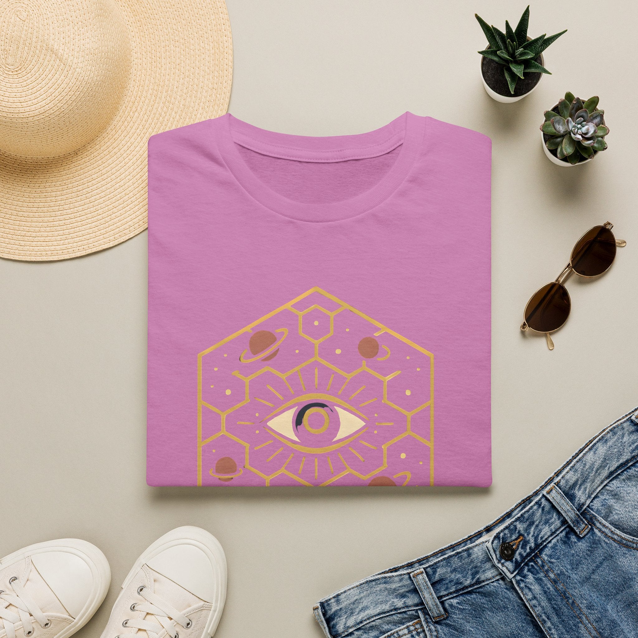 Cosmic Eye Hexagon T-Shirt