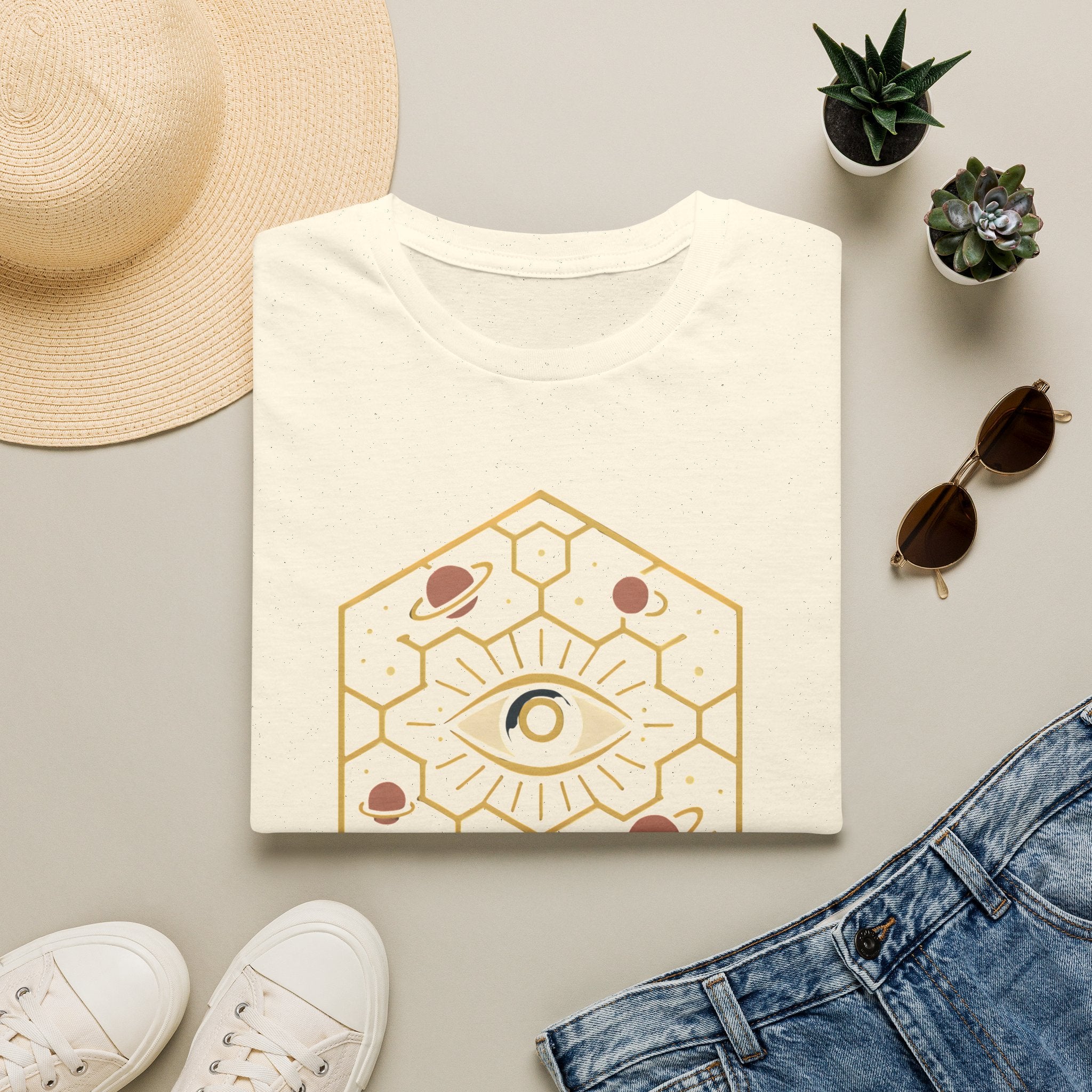 Cosmic Eye Hexagon T-Shirt