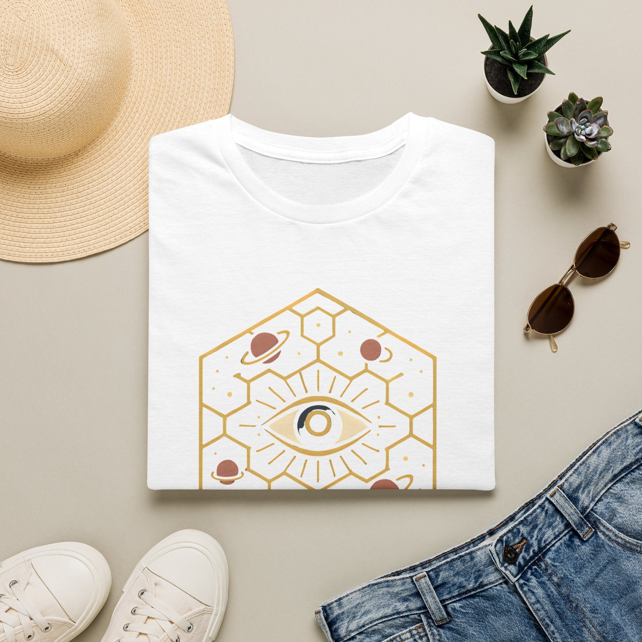 Cosmic Eye Hexagon T-Shirt